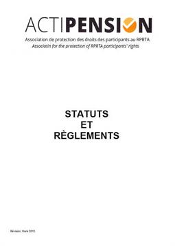 Statuts et règlements